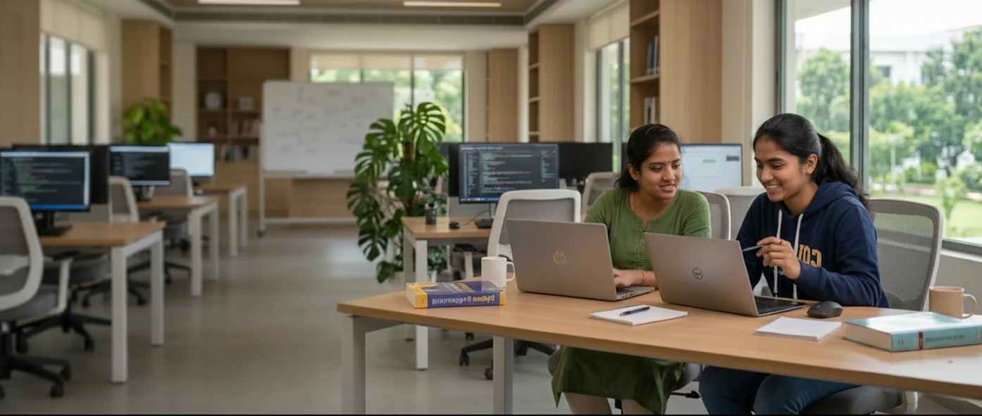 Students learning in the B.Sc Computer Science lab